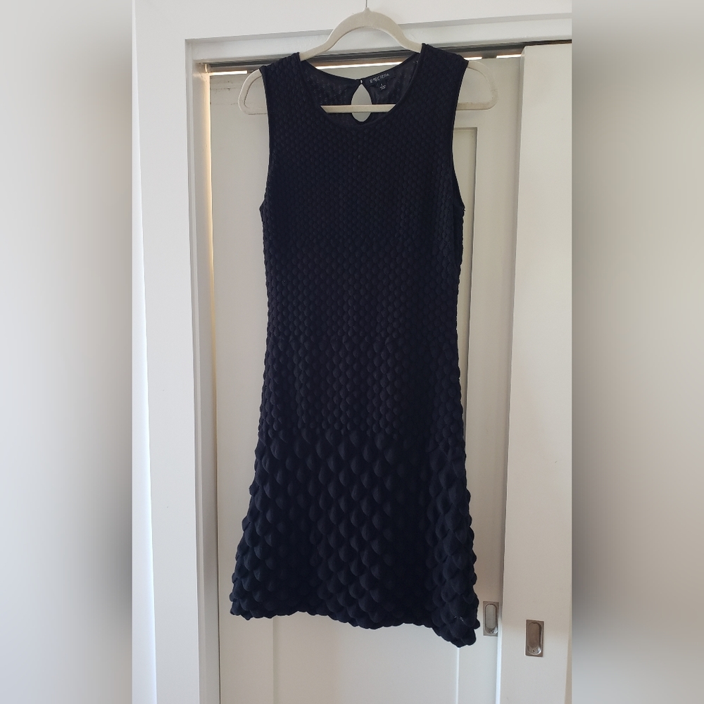 Etcetera Dress, Knit, Black, Cotton, Large